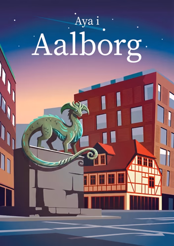 Aya i Aalborg — et grønt fabeldyr på soklen midt i byen
